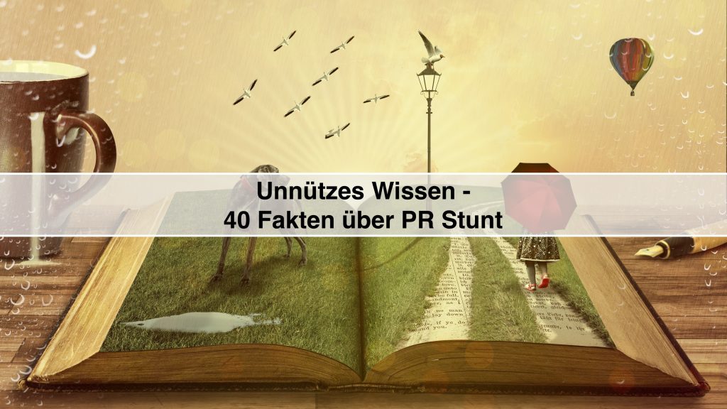 Me, Myself and I - 40 Fakten über PR Stunt und Stefan Schütz