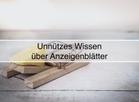 Käseblatt schließt den Magen - Wirkung und Wahrnehmung von Anzeigenblättern
