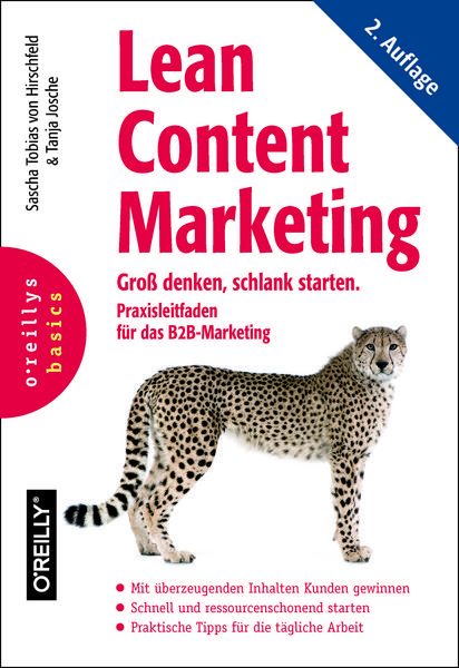 Cover von Lean Content Marketing: Groß denken, schlank starten (O'Reilly)