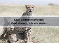 Grundlagen von Lean Content Marketing - groß denken, schlank starten (carolehenderson / pixabay)